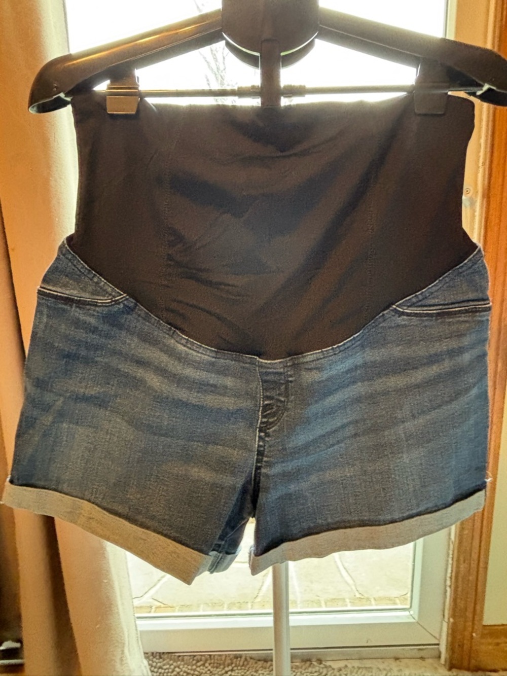 Isabel Maternity by Ingrid & Isabel Slim Straight Dark Blue Maternity Jeans - Picture 4 of 7